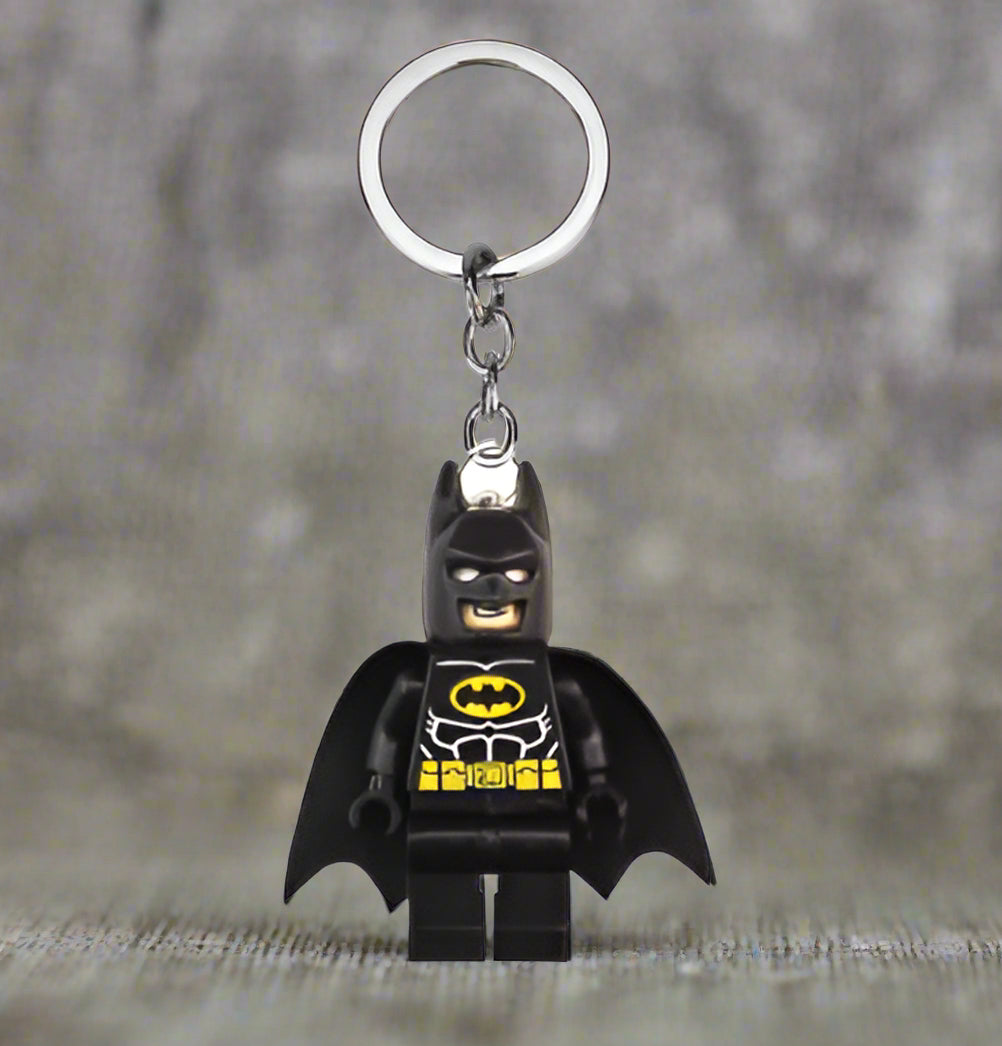 Batman Minifigure Custom Keychain - LEGO® Compatible – New