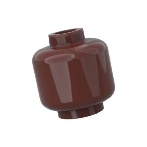 Monochrome Minifigure Heads (Pack of 10) – Solid Color Brick-Compatible Heads