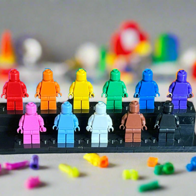 Pride Tribute Set - 11 Custom Monochrome Figures  – Brick Compatible Minifigures
