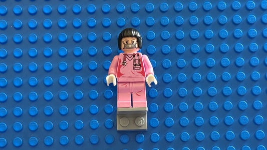 Nurse in Pink Scrubs Minifigure