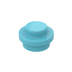 Medium Azure 4073 1x1 Round Plate Brick – Choose Quantity – LEGO® Compatible Bulk Lot