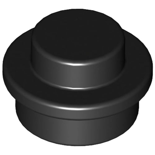 Black 4073 1x1 Round Plate Brick – Choose Quantity – LEGO® Compatible Bulk Lot