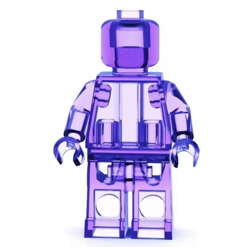 Set of 12 Transparent Minifigures – Clear Minifigs (Adult Builds & Display-Grade)