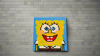Handmade SpongeBob Brick Mosaic | 48x48 LEGO-Compatible Portrait | Unique Wall Art | Custom Brick Display | Bold Pop Culture Decor