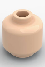 Monochrome Minifigure Heads (Pack of 10) – Solid Color Brick-Compatible Heads