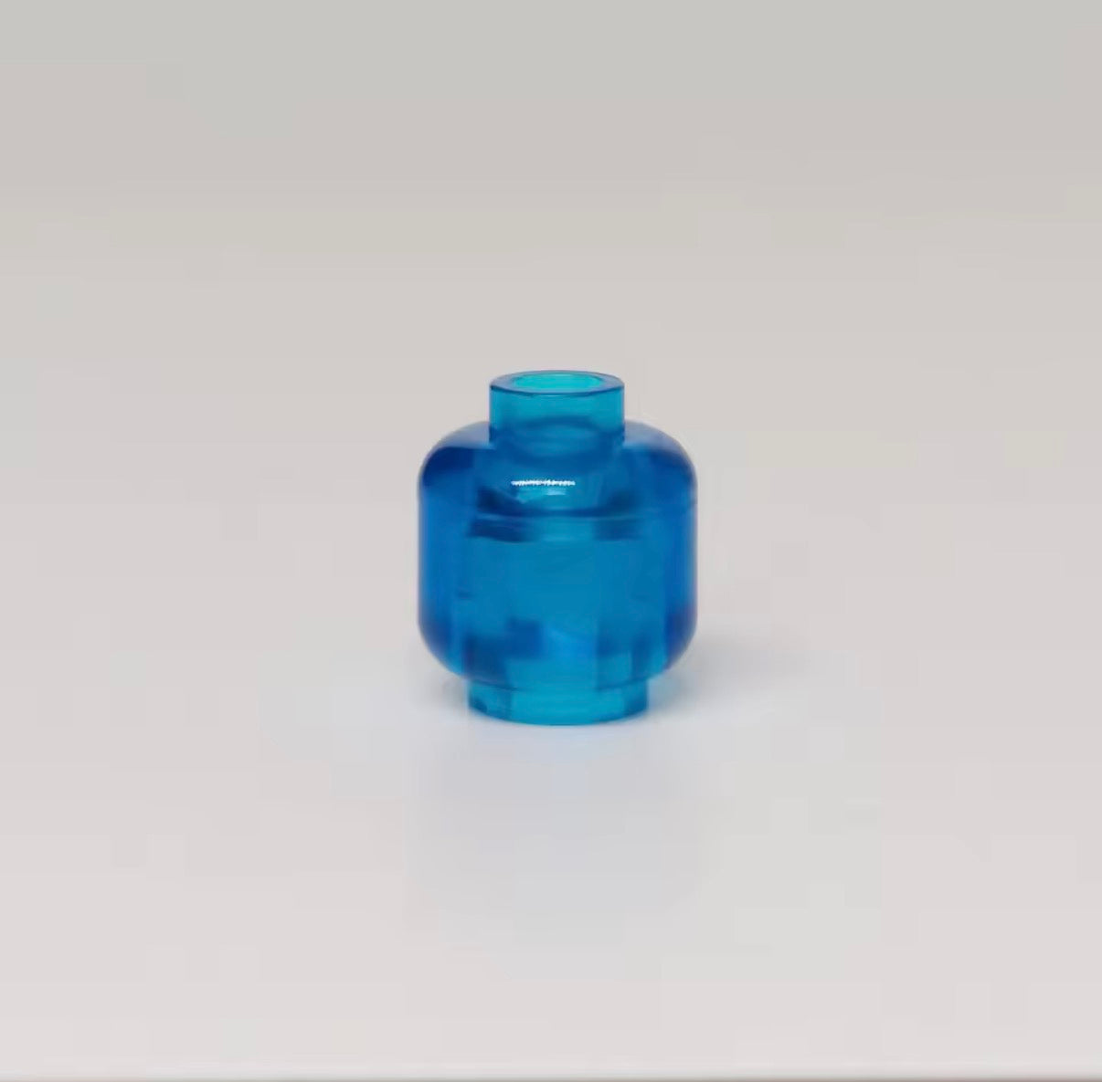 Monochrome Minifigure Heads (Pack of 10) – Solid Color Brick-Compatible Heads