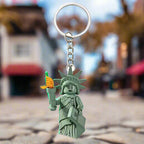 Statue of Liberty Minifigure Keychain