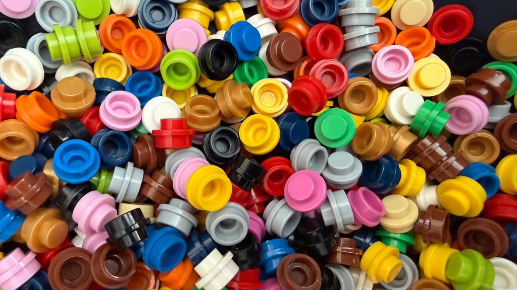 Mixed Lot 4073 1x1 Round Plate Brick – Choose Quantity – LEGO® Compatible Bulk Lot