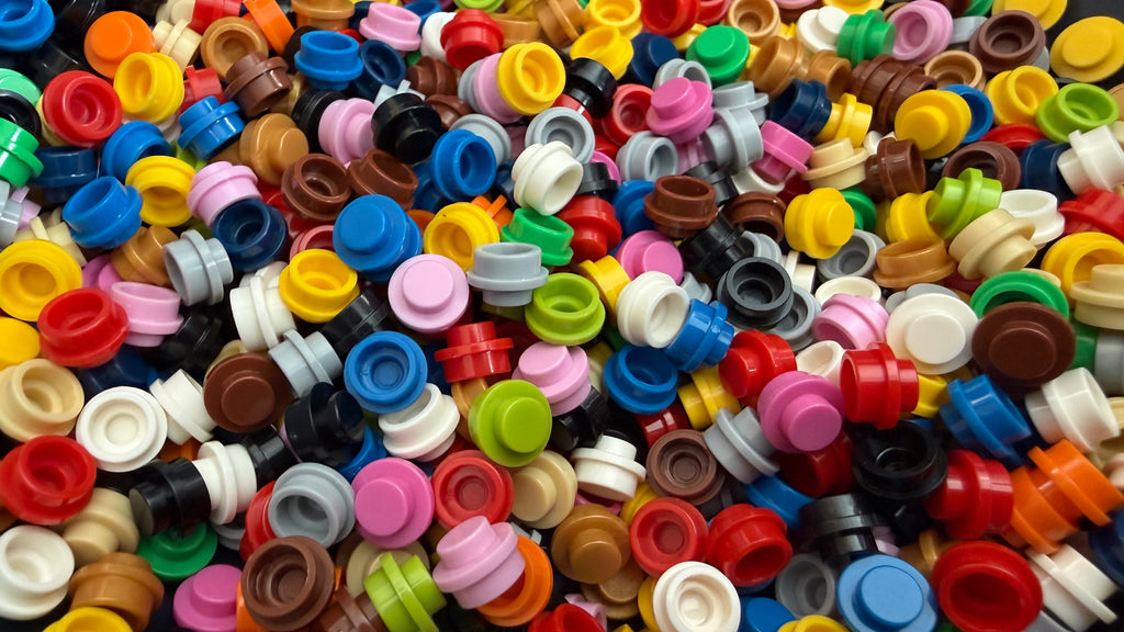 Mixed Lot 4073 1x1 Round Plate Brick – Choose Quantity – LEGO® Compatible Bulk Lot