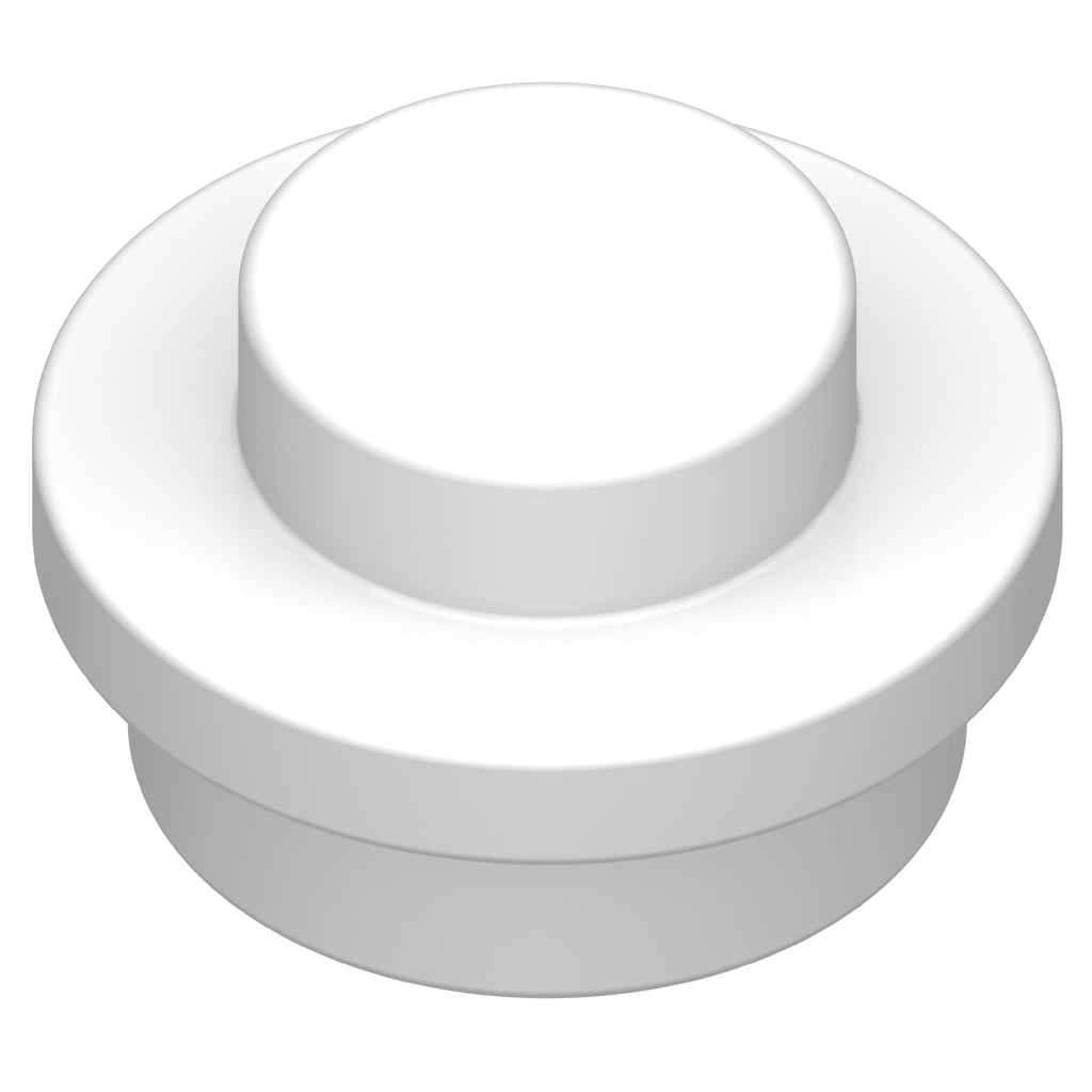 White 4073 1x1 Round Plate Brick – Choose Quantity – LEGO® Compatible Bulk Lot