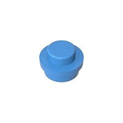 Medium Blue 4073 1x1 Round Plate Brick – Choose Quantity – LEGO® Compatible Bulk Lot