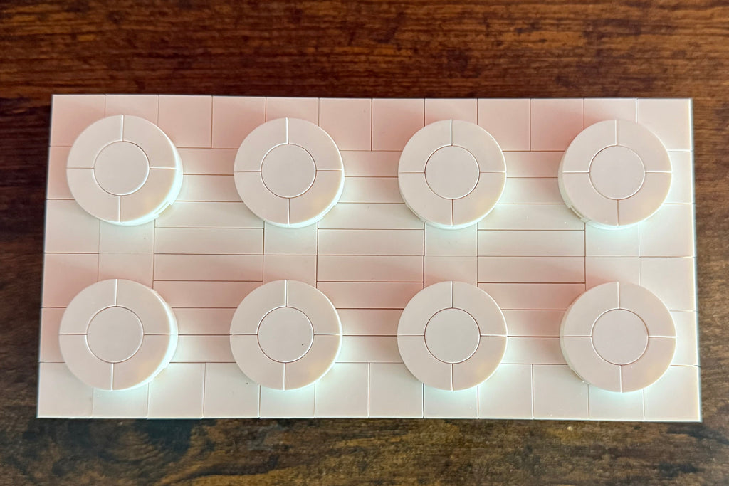 LEGO-Compatible Brick Replicas | 6x Upscaled Brick | Multiple Size & Color Display Bricks | Oversized LEGO Decor Piece