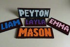 Custom Name Brick Mosaic | Personalized LEGO-Compatible Wall Art |  Handmade Pixel Name Sign | Choose Your Colors