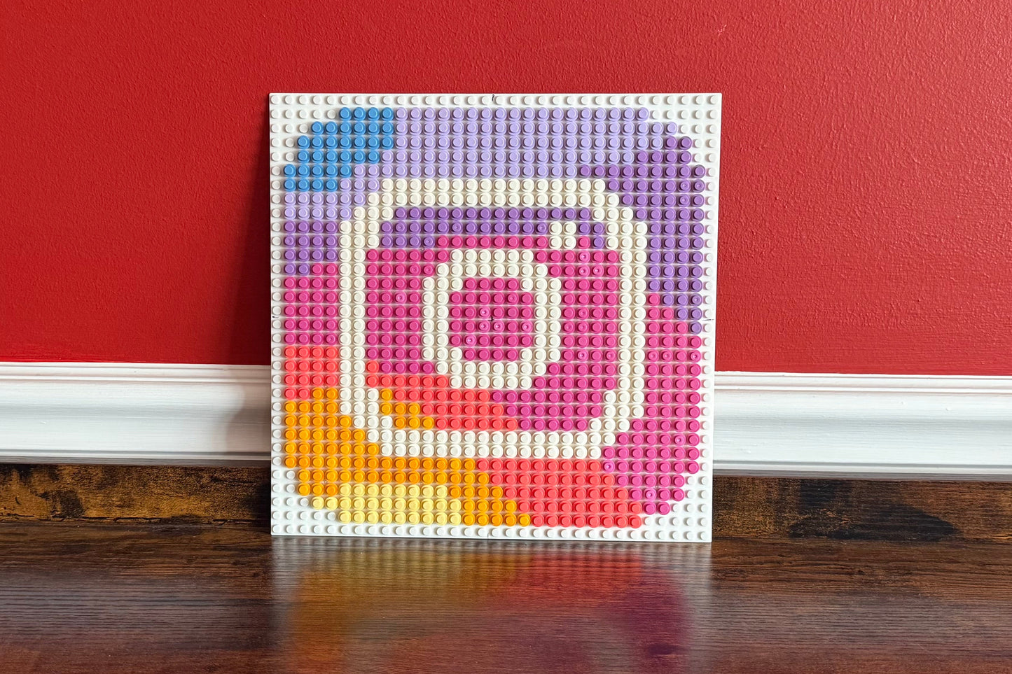 Social Media Logo Pixel Art | 32x32 Brick Mosaic Wall Art | Facebook, Instagram, X, Reddit, Twitch, TikTok