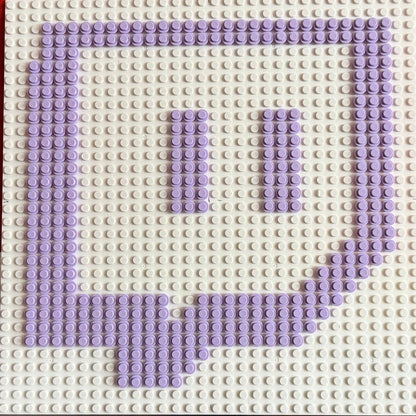 Social Media Logo Pixel Art | 32x32 Brick Mosaic Wall Art | Facebook, Instagram, X, Reddit, Twitch, TikTok