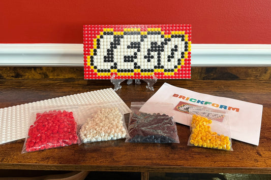 Build-It-Yourself LEGO Logo Sign Kit – 16x32 Studs | Includes Baseplate, Bricks & Instructions