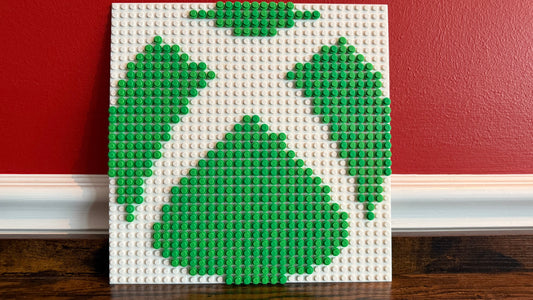 Xbox Logo Pixel Art Mosaic – 32x32 Studs | LEGO-Compatible Brick Wall Art