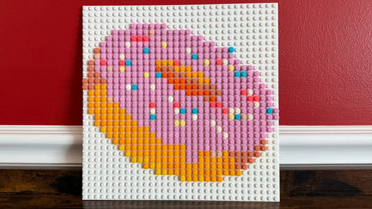 🍩 Pixel Art Donut – LEGO-Compatible Build (32x32 Studs)