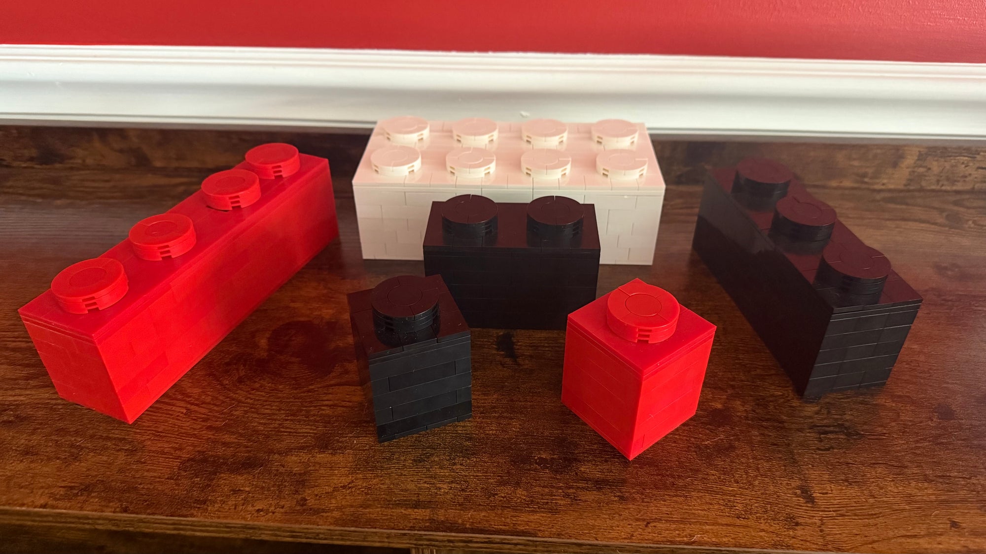 LEGO-Compatible Brick Replicas | 6x Upscaled Brick | Multiple Size & Color Display Bricks | Oversized LEGO Decor Piece