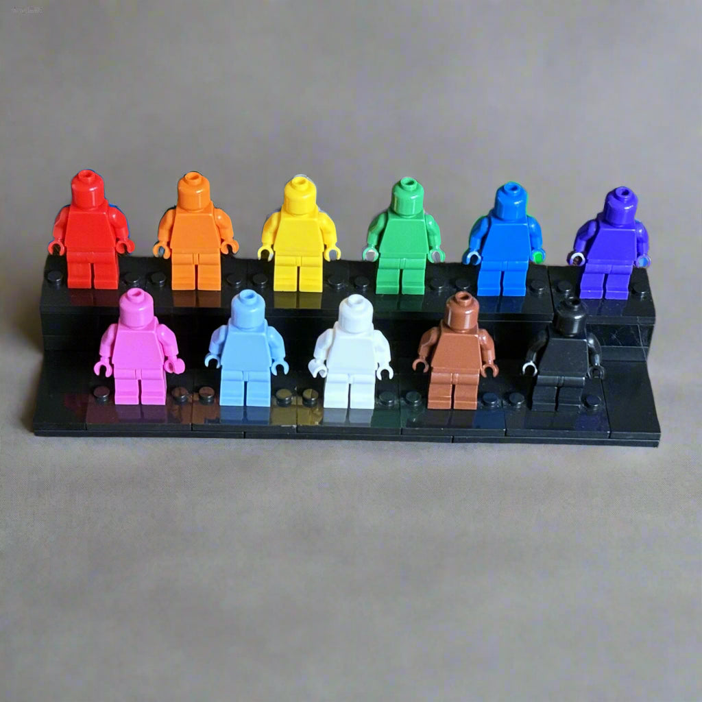 Pride Tribute Set - 11 Custom Monochrome Figures  – Brick Compatible Minifigures