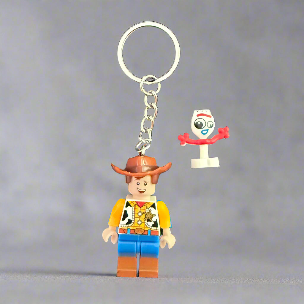 Woody Custom Keychain - Custom Brick Compatible Minifigure