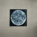 Pixel Art Moon Mosaic – LEGO® Compatible Brick Build