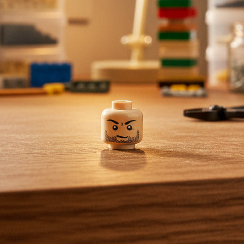 Custom LEGO®-Compatible Minifigure Heads – “Expression Series” (5-Pack Choose Your Variant)