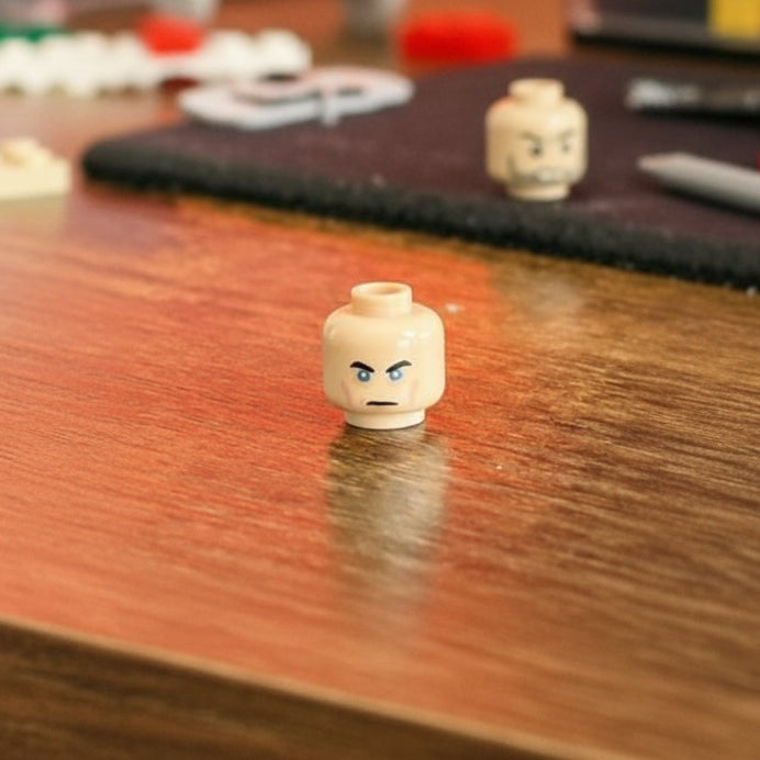 Custom LEGO®-Compatible Minifigure Heads – “Expression Series” (5-Pack Choose Your Variant)