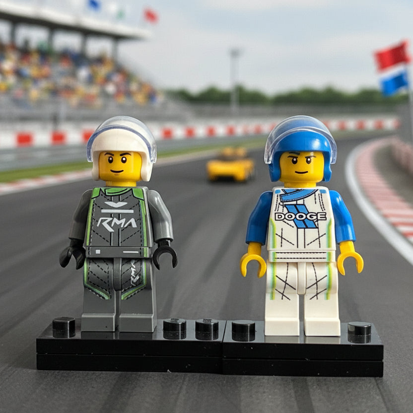 Set of 2 Pro Driver Minifigures