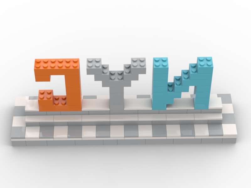 NYC Sign Custom LEGO-Compatible – Modern Display Build (White & Light Gray Base)