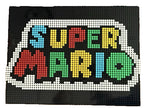 Super Mario Logo Pixel Art Sign