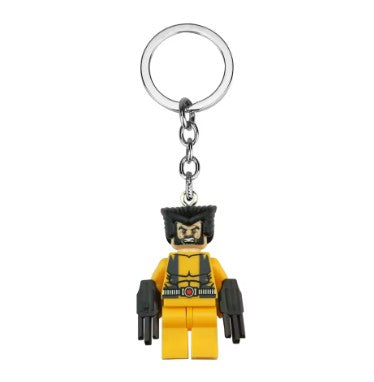 Wolverine Minifigure Custom Keychain - Custom Brick-Compatible Minifigure