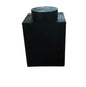 LEGO-Compatible Brick Replica | 6x Upscaled 1x1 Brick | Black Display Brick | Oversized LEGO Decor Piece