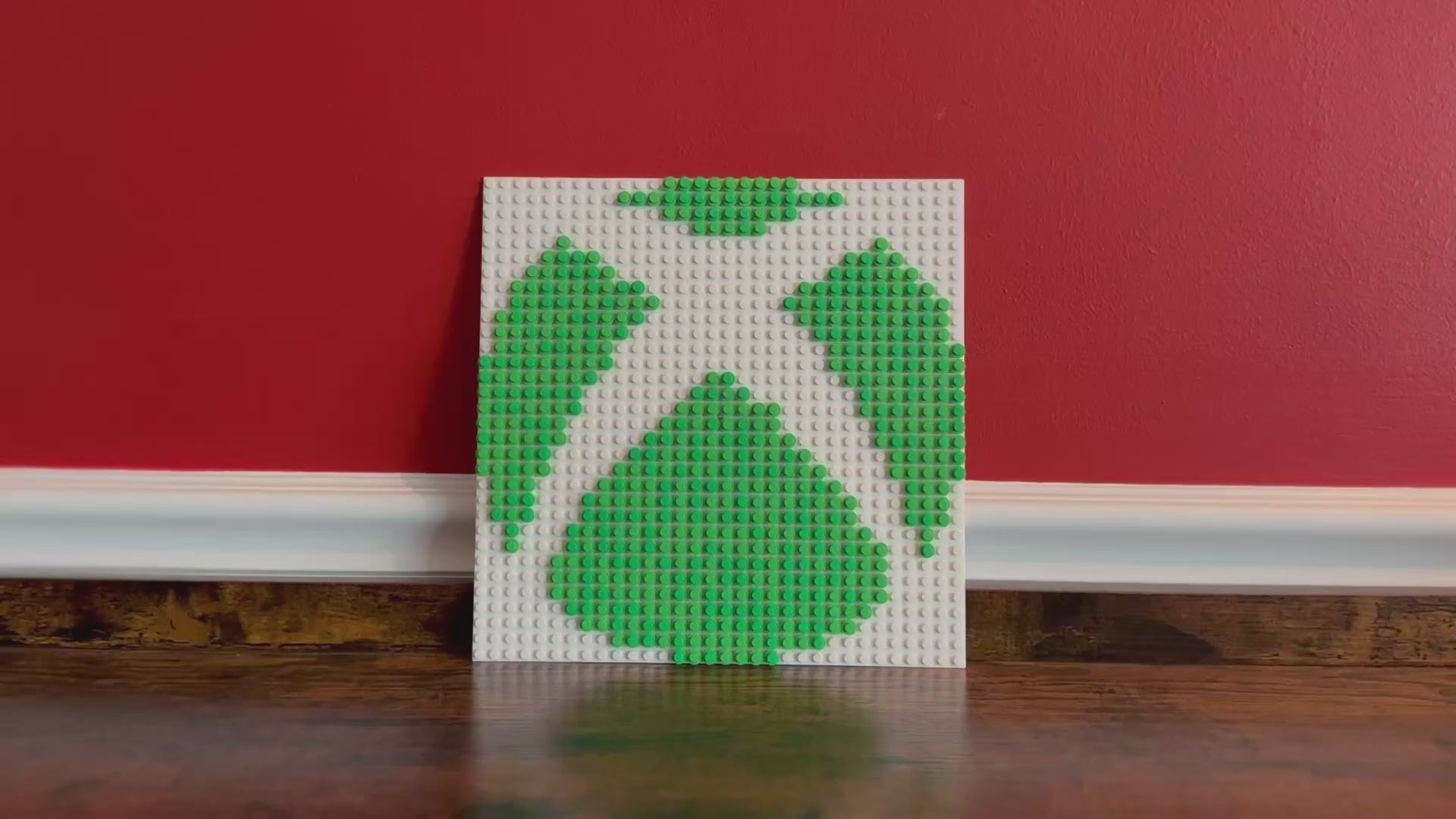 Xbox Logo Pixel Art Mosaic – 32x32 Studs | LEGO-Compatible Brick Wall Art