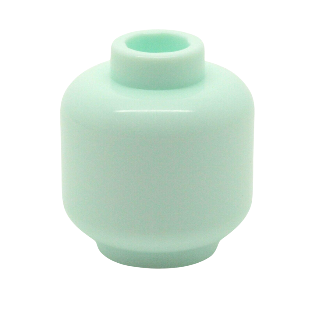 Monochrome Minifigure Heads (Pack of 10) – Solid Color Brick-Compatible Heads