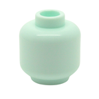 Monochrome Minifigure Heads (Pack of 10) – Solid Color Brick-Compatible Heads