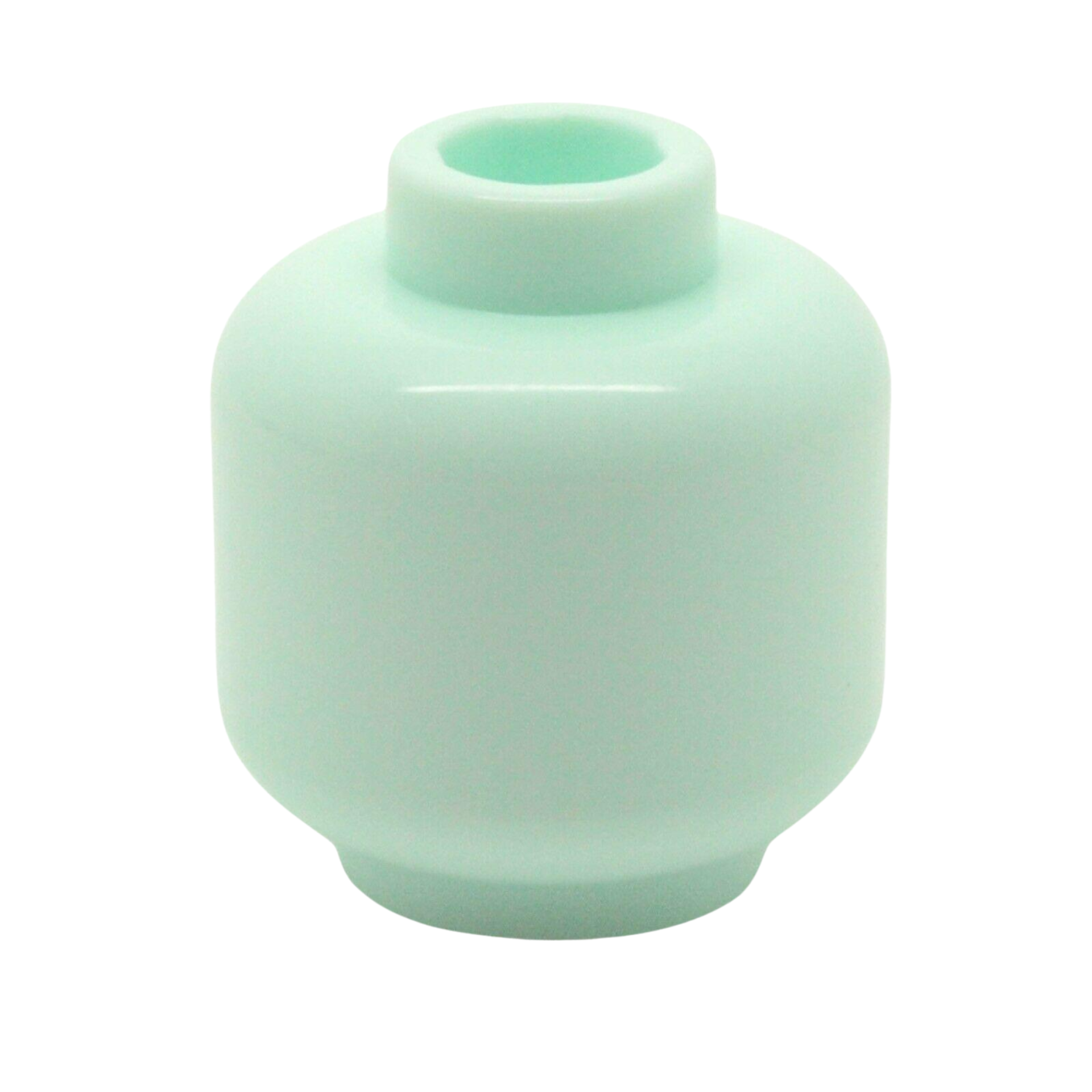 Monochrome Minifigure Heads (Pack of 10) – Solid Color Brick-Compatible Heads