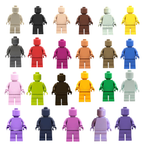 Monochrome Minifigure | 40+ Variations | Custom Building Block